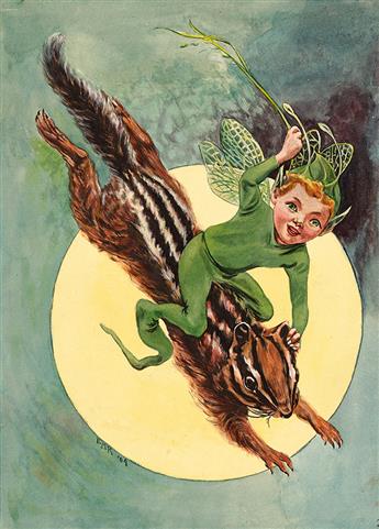E.M.K. (active early 20th century) The Elfin Chipmunk Express. [CHILDRENS]